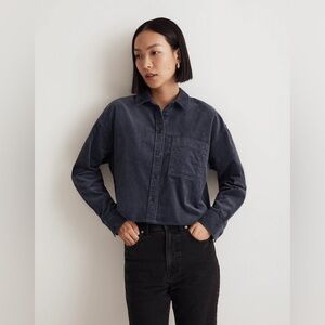 Madewell Variegated Corduroy Button-Up Shirt
